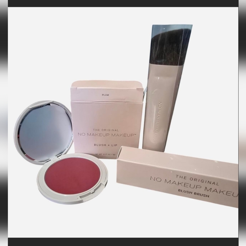 No Makeup Makeup Blush & and Lip with Brush Duo